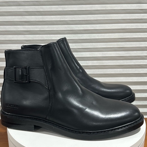 👞 KENNETH COLE REACTION 👞 Range Buckle Black Boot Size: 8.5 - Picture 6 of 13